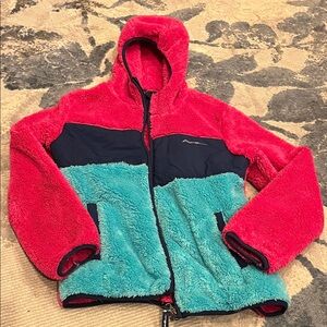 Eddie Bauer Kids Jacket - Red, Black, and Teal
